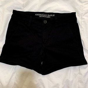 AE Super Stretch Midi Black Shorts- Size4 Like New